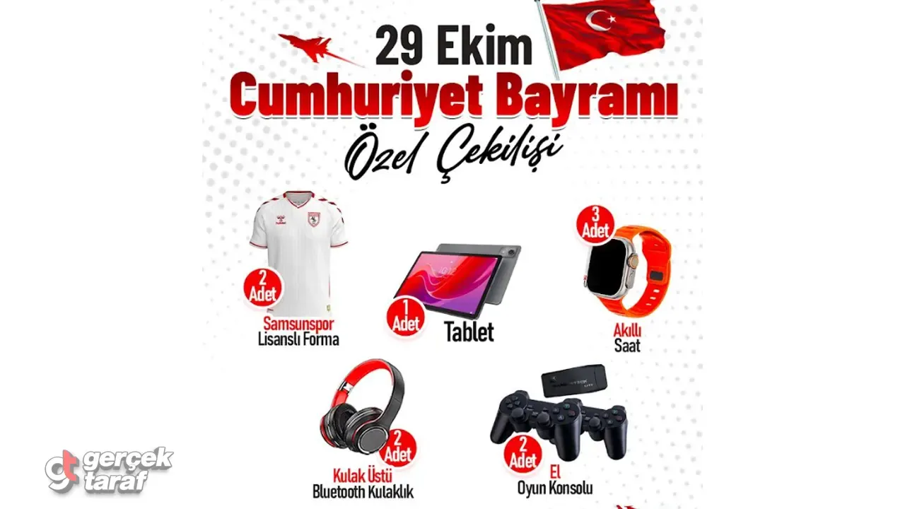 Canik Belediyesi’nden 29 Ekim’e Özel Hediye Çekilişi
