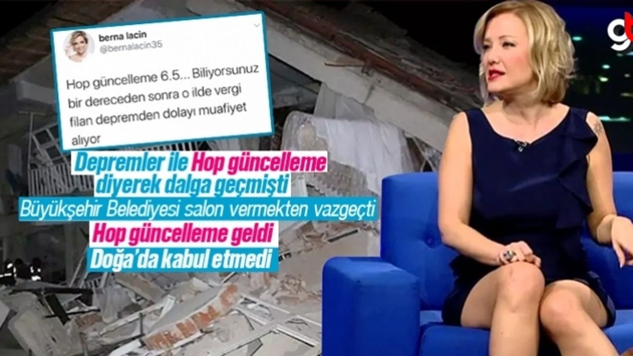 Berna Laçin’e hop güncelleme, Doğa’da kabul etmedi