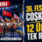 36. Uluslararası Samsun Halk Oyunları Festivali Coşkuyla Sona Erdi