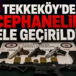 Samsun Tekkeköy’de Silah Operasyonu