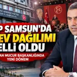 MHP Samsun İl Başkanlığı'nda Yeni Görev Dağılımı Belli Oldu