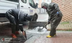 Samsun Canik’te sağanak yağışa karşı belediyeden yoğun mesai
