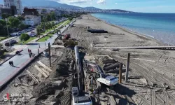 Atakum Sahile İş Makineleri İle Girdiler