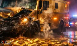 Zırhlı araç kazasında sır perdesi: 8 kilo altın ortada yok