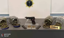 Samsun'da Narkotik Operasyonu: 211 Gram Esrar ve Ruhsatsız Tabanca Ele Geçirildi