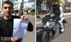 E-Devlet'te görünce şaşırdı: Motosikletine emniyet kemeri cezası kesilmiş