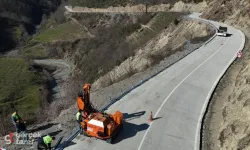 Samsun'da Yol Kenarlarına Korkuluk Yapılıyor