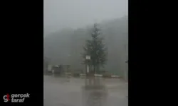 Samsun'da Nisan sürprizi: Toptepe mevkiinde kar yağışı başladı