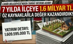 Canik Belediyesi 7 Yılda 1,6 Milyar TL Yatırım Gerçekleştirdi