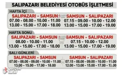 Salıpazarı Samsun Otobüs Kalkış Hareket Saatleri