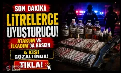 Samsun'da operasyon, litrelerce likit uyuşturucu çıktı