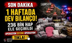 Samsun'da 1 haftada yakalananlar şaşırttı