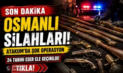 Samsun'da Osmanlı dönemine ait silahlar ele geçirildi