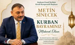 Atakum Esnaf Kefalet Kooperatifi Başkanı Sinecek'ten Kurban Bayramı Mesajı