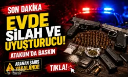 Atakum'da baskın, evde uyuşturucu ve silah çıktı
