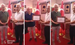 Emekli Astsubaylar Derneği'nden Çıkla Kardeşlere Plaket
