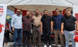 Samsun'da Kan Bağışı Organizasyonuna MHP İlkadım İlçe Başkanı Anuk ve Meclis Üyesi Erkan'dan Destek