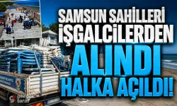 Samsun Sahillerinde Şezlong Operasyonu! Çevik Kuvvet Eşliğinde Kumsal İşgalleri Tek Tek Kaldırıldı!