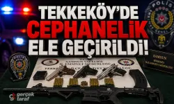 Samsun Tekkeköy’de Silah Operasyonu