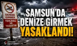 Samsun’da Dev Dalgalar Nedeniyle O İlçelerde Denize Girmek Yasak!