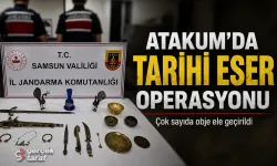 Samsun Atakum’da Tarihi Eser Operasyonu