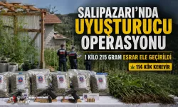 Samsun Salıpazarı’nda 1 kilo 215 gram esrar ele geçirildi
