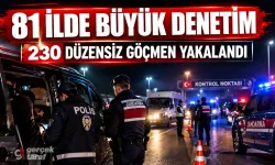 81 ilde düzensiz göç denetimi: 230 göçmen yakalandı