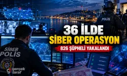 Samsun’un da olduğu 36 ilde siber operasyon, 826 şüpheli
