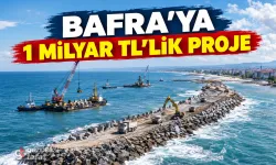 Samsun Bafra’da kıyıları güçlendirecek dev proje başladı