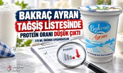 Bakraç ayran tağşiş listesinde
