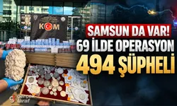 Samsun dahil 69 ilde kaçakçılık operasyonu! 494 şüpheliye adli işlem