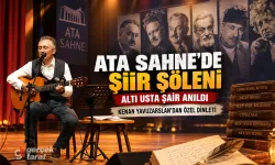 Atakum Ata Sahne'de şiir gecesi: 6 usta şair anıldı