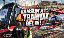 Samsun'da tramvay filosu büyüyor! Dördüncü araç geldi, geriye 8 kaldı