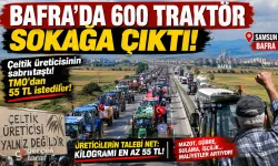 Bafra’da Çeltik Üreticileri 600 Traktörle Sokağa Çıktı
