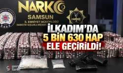 Samsun'da 5 Bin 630 Uyuşturucu Hap Ele Geçirildi! 3 Kişi Yakalandı