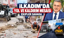 İlkadım’da bozuk kaldırım ve yollar için ekipler sahada
