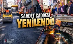 Samsun İlkadım'da Saadet Caddesi yenilendi!