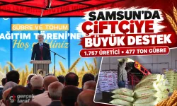 Samsun’da 1.757 üreticiye tohum ve gübre desteği