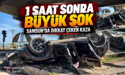 Noterden çıktı, bir saat sonra otomobili refüjde ters döndü