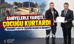 Samsun’da güvenlik görevlisi çocuğun hayatını kurtardı: Muhammet Lafcı ödüllendirildi