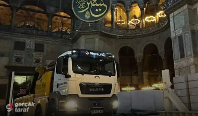 Ayasofya Restorasyonunda ‘Kamyon Girdi’ İddialarına Yanıt: Tarihe Zarar Yok!