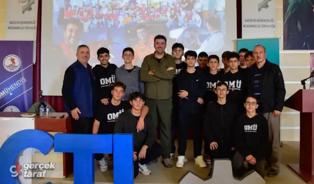 TUSAŞ Baş Test Pilotu Murat Özpala, OMÜ’de Öğrencilerle Buluştu
