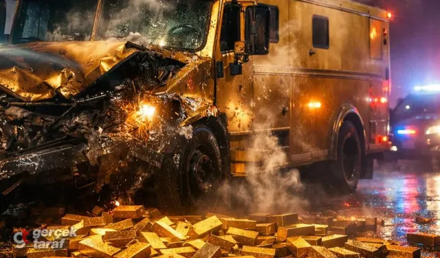 Zırhlı araç kazasında sır perdesi: 8 kilo altın ortada yok