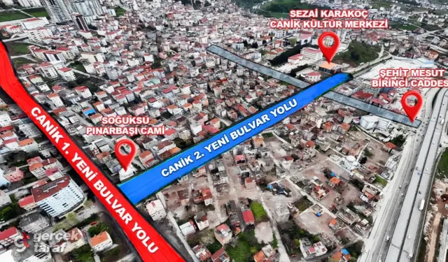 Samsun Canik'e İkinci Bulvar Geliyor: Trafik Rahatlayacak, Hastaneye Ulaşım Kolaylaşacak