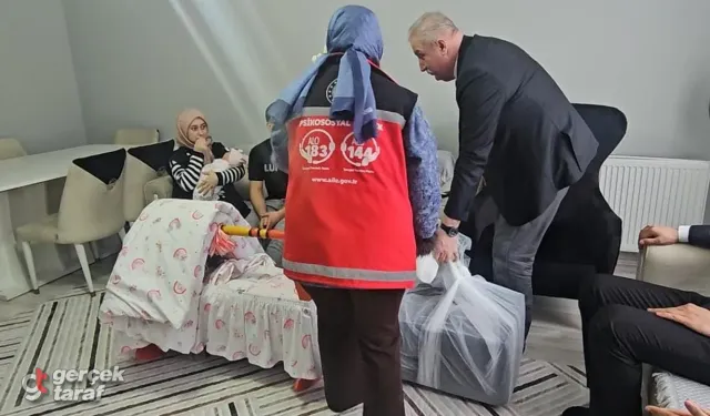 Aile ve Gençlik Fonu ile desteklenen ailelerden Samsun’da ilk bebek dünyaya geldi