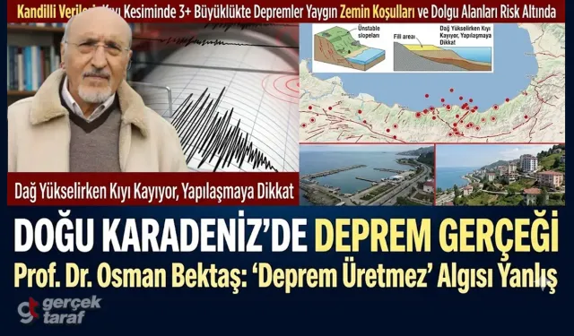 Jeolog Bektaş'tan Doğu Karadeniz uyarısı: 'Deprem üretmez' algısı yanlış