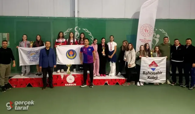 Samsun’da Yıldızlar Kort Tenisi İl Birinciliği Tamamlandı