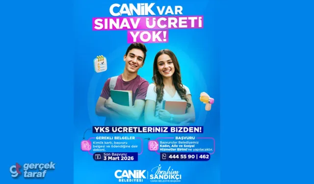 Canik’te YKS Ücret Desteği Başvuruları Sürüyor