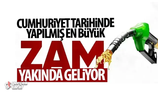 Tarihin en büyük zammı geliyor! Motorine 12,45 TL, benzine 3,68 TL zam kapıda