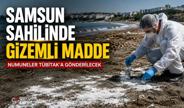 Samsun Sahilinde Şüpheli Madde Alarmı